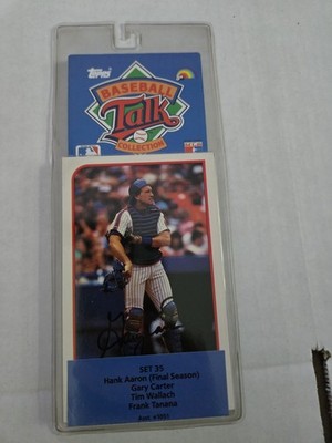 Topps Baseball Talk Collection Set #35 Gary Carter Tim Wallach Frank Tanana
