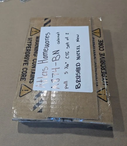 Atlas Homewares A874-BN Cabinet Pull 5-1/16" CTC Set of 2 BRUSHED NICKEL New - Picture 8 of 8