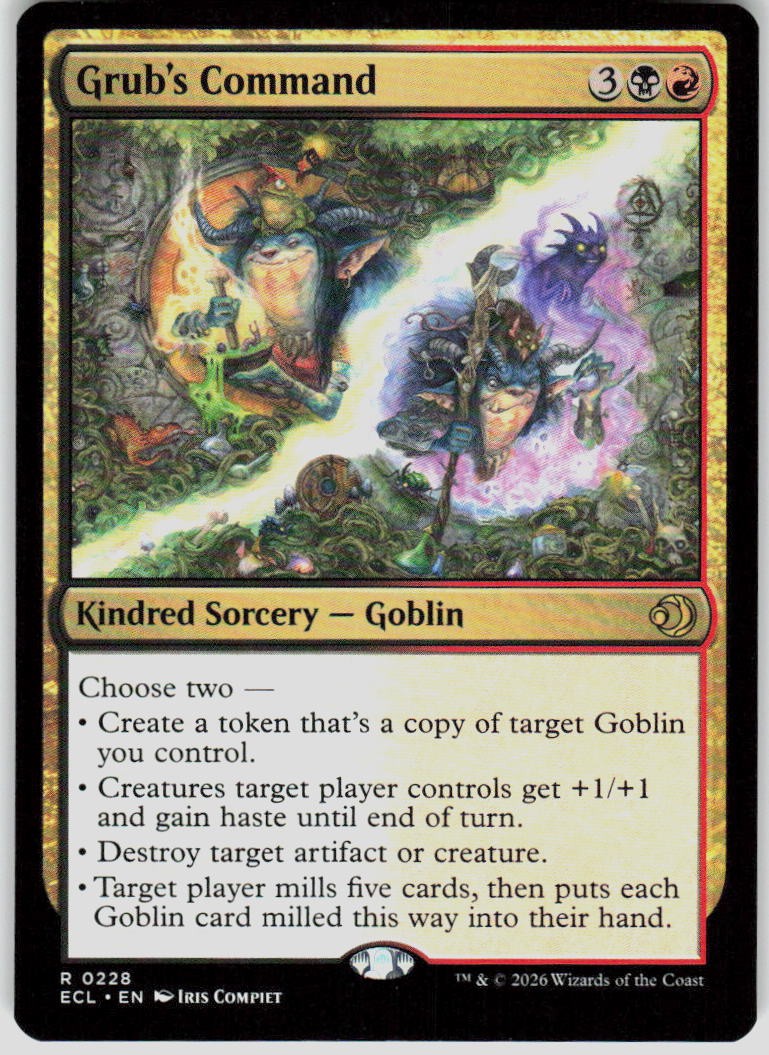 Grub's Command 228 Lorwyn Eclipsed Magic the Gathering