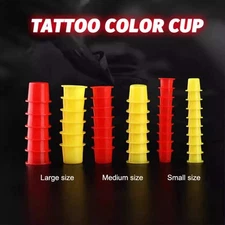 Disposable Tattoo Ink Cup Holders Plastic Color Cups for Beauty Equipment
