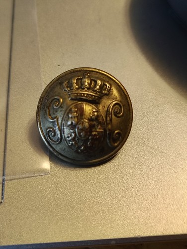 Spanish Police Guard, Uniform Button, Coat size