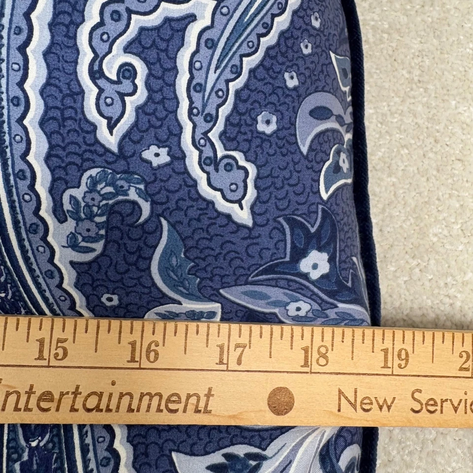 Funda de Almohada Ralph Lauren Hogar Azul Paisley Decoración 18x18 Acento Foto 4 de 4
