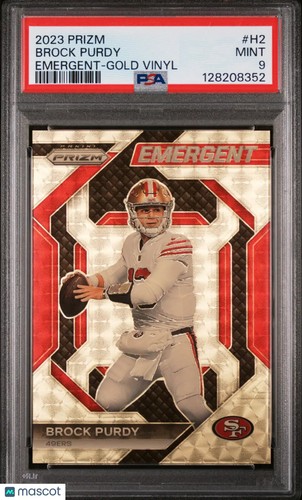 Brock Purdy [Gold Vinyl] #H-2 2023 Panini Prizm Emergent card