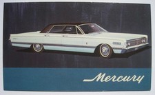 1966 Mercury Park Lane Vintage Promo Advertising Card Postcard Size