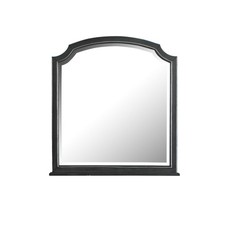 House Beatrice Charcoal Finished Mirror, Modern Frameless Wall Mirror