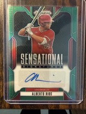 2025 Prizm - Sensational Signatures Alberto Rios #SS-AR Green Prizm (AU, RC)