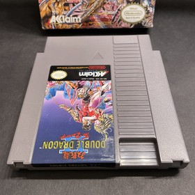 🔥Double Dragon II 2 The Revenge completo di scatola CIB con poster! Nintendo NES 1990