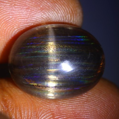 15.78 Cts_Antique Gem Collection_100 % Natural Unheated Rainbow Rutile Scapolite