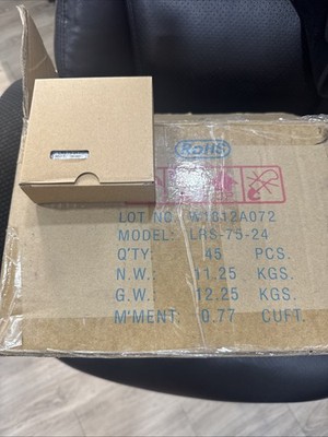 Meanwell LRS-75-24 Power Supply 100-240V 75W 24V DC Output SMPS Adapter