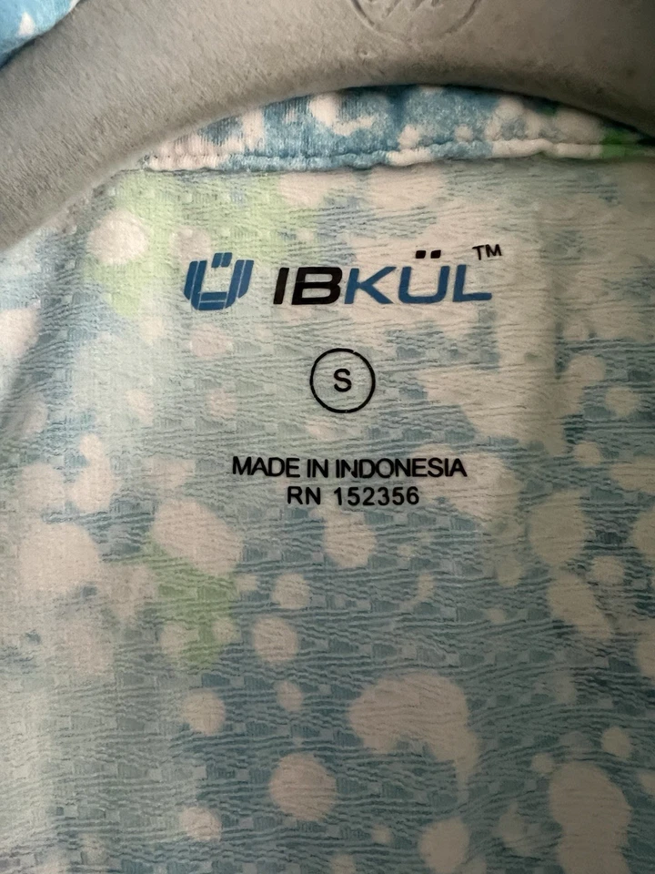 IBKUL Sun Shirt Women's Long Sleeve 1/4 Zip Pullover UPF 50, SZ S, Splatter dzgn - Image 2 of 4