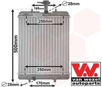VAN Wezel 53002360 KüHler FüR MotorküHlung MotorküHler AutoküHler