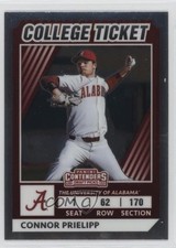 2022 Panini Elite Extra Edition College Tickets Optic Connor Prielipp 1u6