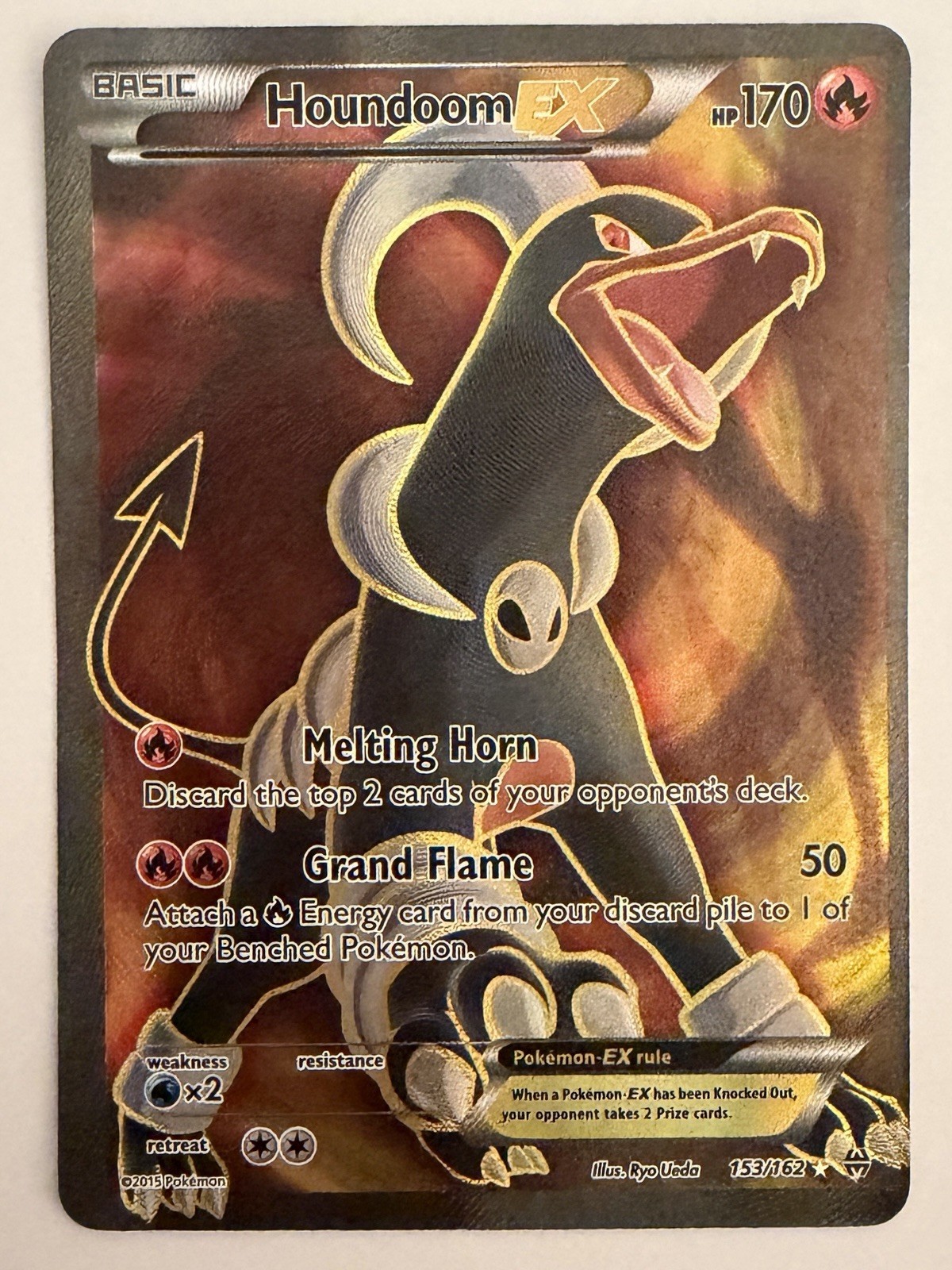 Houndoom EX 153/162 Full Art Holo – XY BREAKthrough Ultra Rare | Pokémon TCG