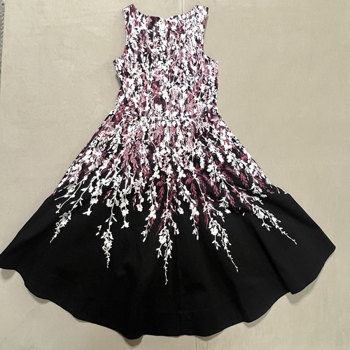 White House Black Market Dress Floral Sleeveless Multicolored Womens 4 - Picture 3 of 20