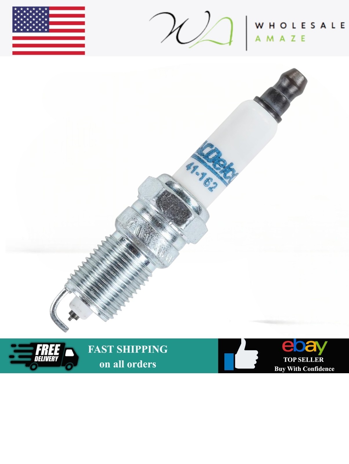 ACDelco GM Original Equipment 41-162 Iridium Spark Plug Iridium  14mm Thread 