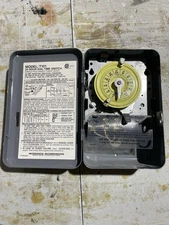 Intermatic T101 24-Hour Mechanical Timer Switch - 120V SPST, Indoor Metal Enclos