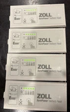 Lot Of 4 Functional Zoll SurePower Lithium Battery for E & R Series 8019-0535-01