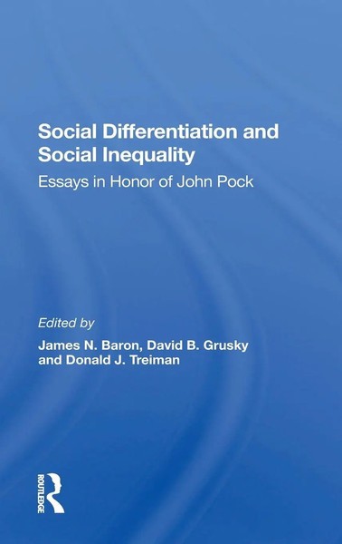 Social Differentiation And Social Inequality | Essays In Honor Of John Pock-image