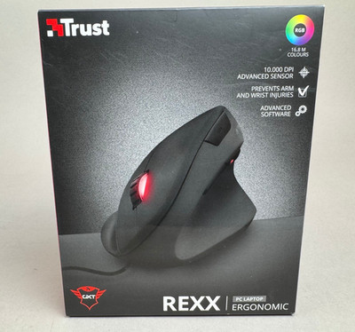 Trust Gaming GXT 144 Rexx Vertical Ergonomic Gaming Mouse, 250-10,000 DPI