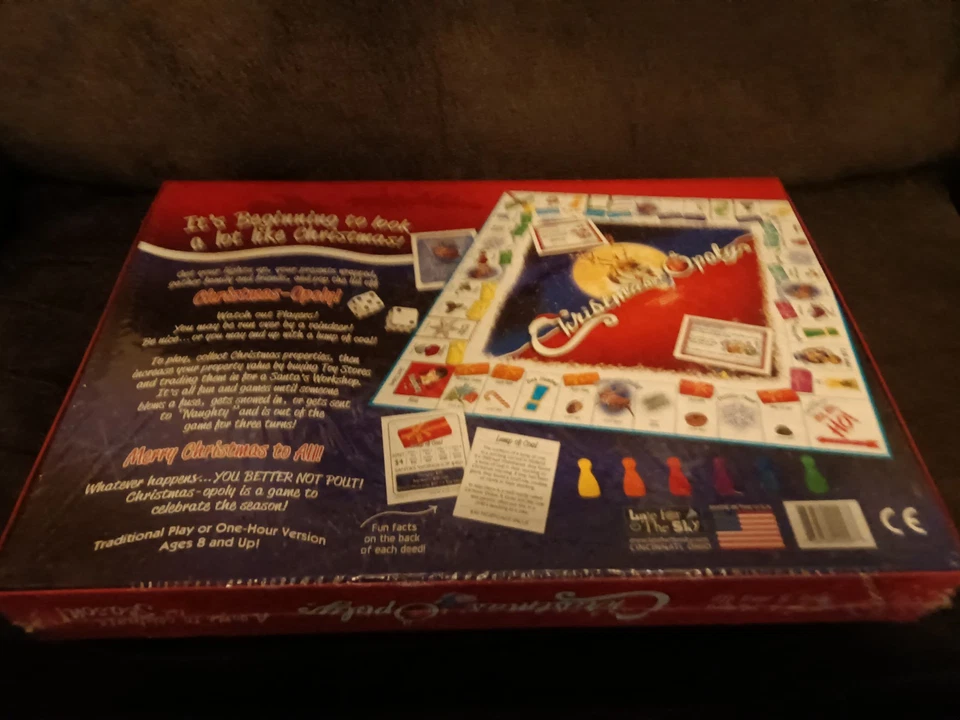 🎄🧑‍🎄🎀🦌 "CHRISTMAS-OPOLY" SEALED Ages: 8+ BOARD GAME # of Players 2-6  USA - Image 2 of 2