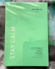 STAY CALM "Give Them LaLa Skin" 4 Soothing Sheet Masks in Box Sealed