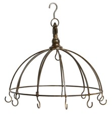 kleine dekorative Kräuterkrone mit 11 haken im Landhausstil dm= 22 cm