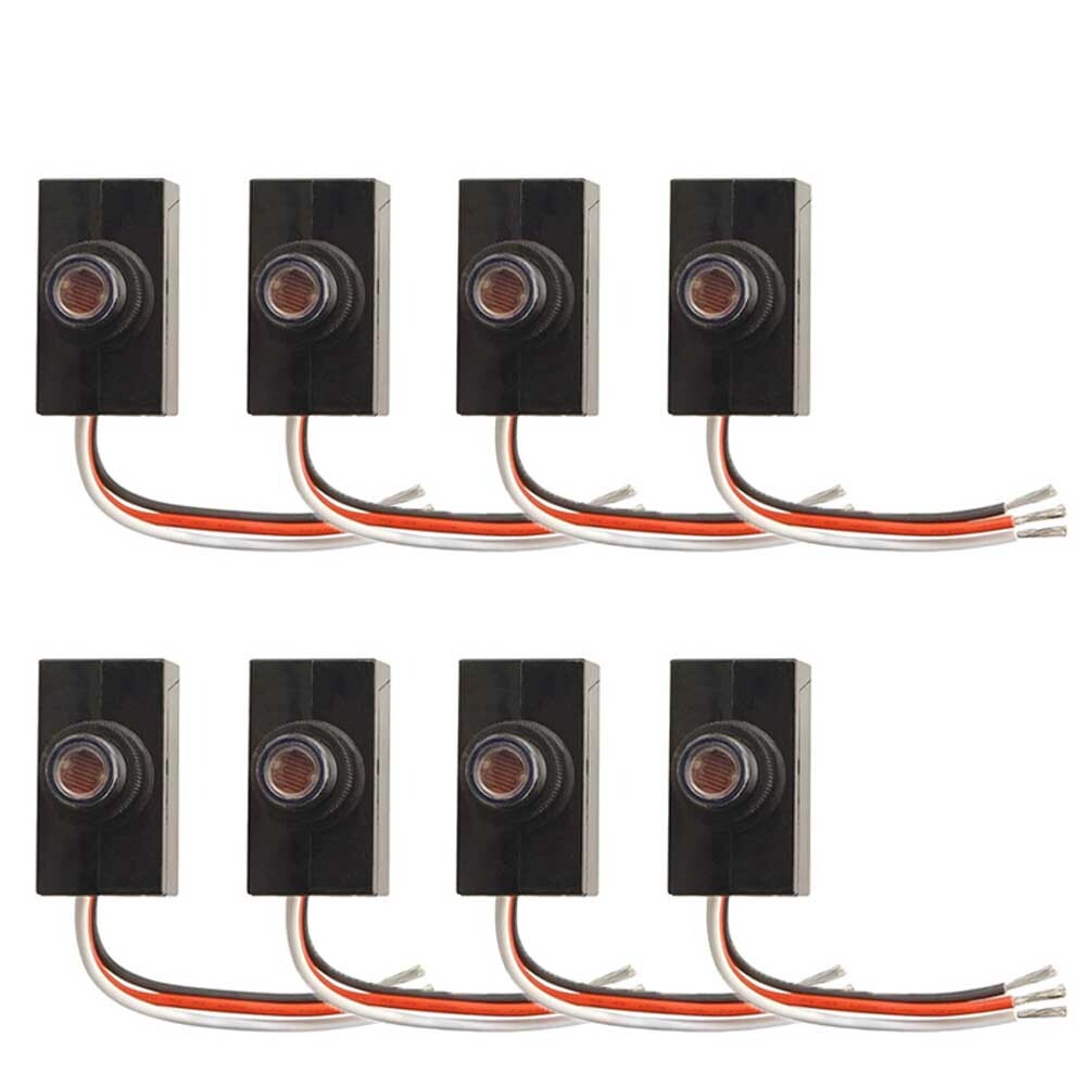 8Packs AC120-277V Light Control Sensor Dusk To Dawn Photocell Switch Replacement. Available Now for $42.33