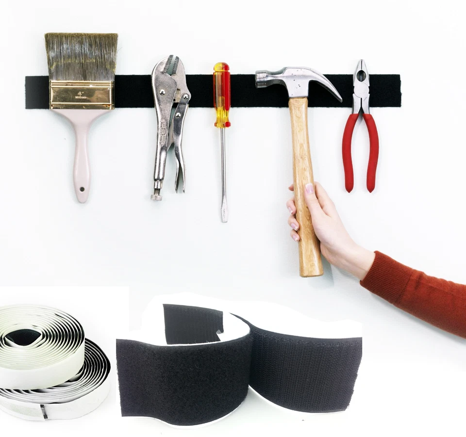 Klettband Selbstklebend Schwerlast Klebestreifen Zum Annähen - Bild 3 von 4