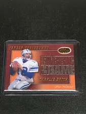 Charlie Batch 2000 Leaf Certified Fabric Of The Game #FG-41 #ed /750 Detroit 