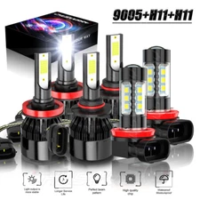 Fit Honda Pilot 2006-2018 6x Combo LED Headlight High/Low Beam+Fog Light Kit NEW