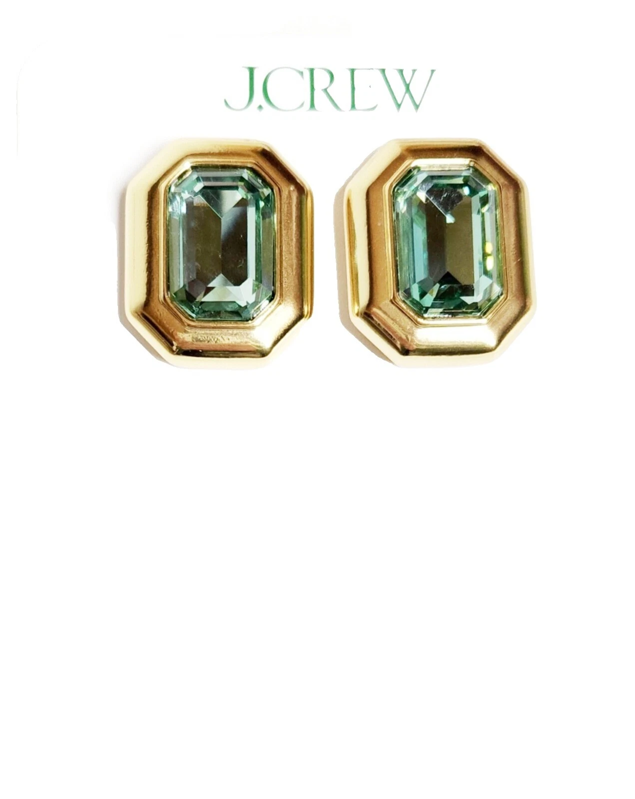 Модная бижутерия с латунным покрытием J. CREW каменная