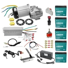 Golf Cart 60V 3000W Electric Motor Kit Controller Battery Differential Go Kart