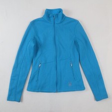 Spyder Endure Core Sweater Jacket Womens Small Riviera Blue Full Zip 508282
