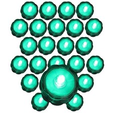 24 TURQUOISE Submersible Battery LED Tea Light Wedding Centerpiece Table Decor
