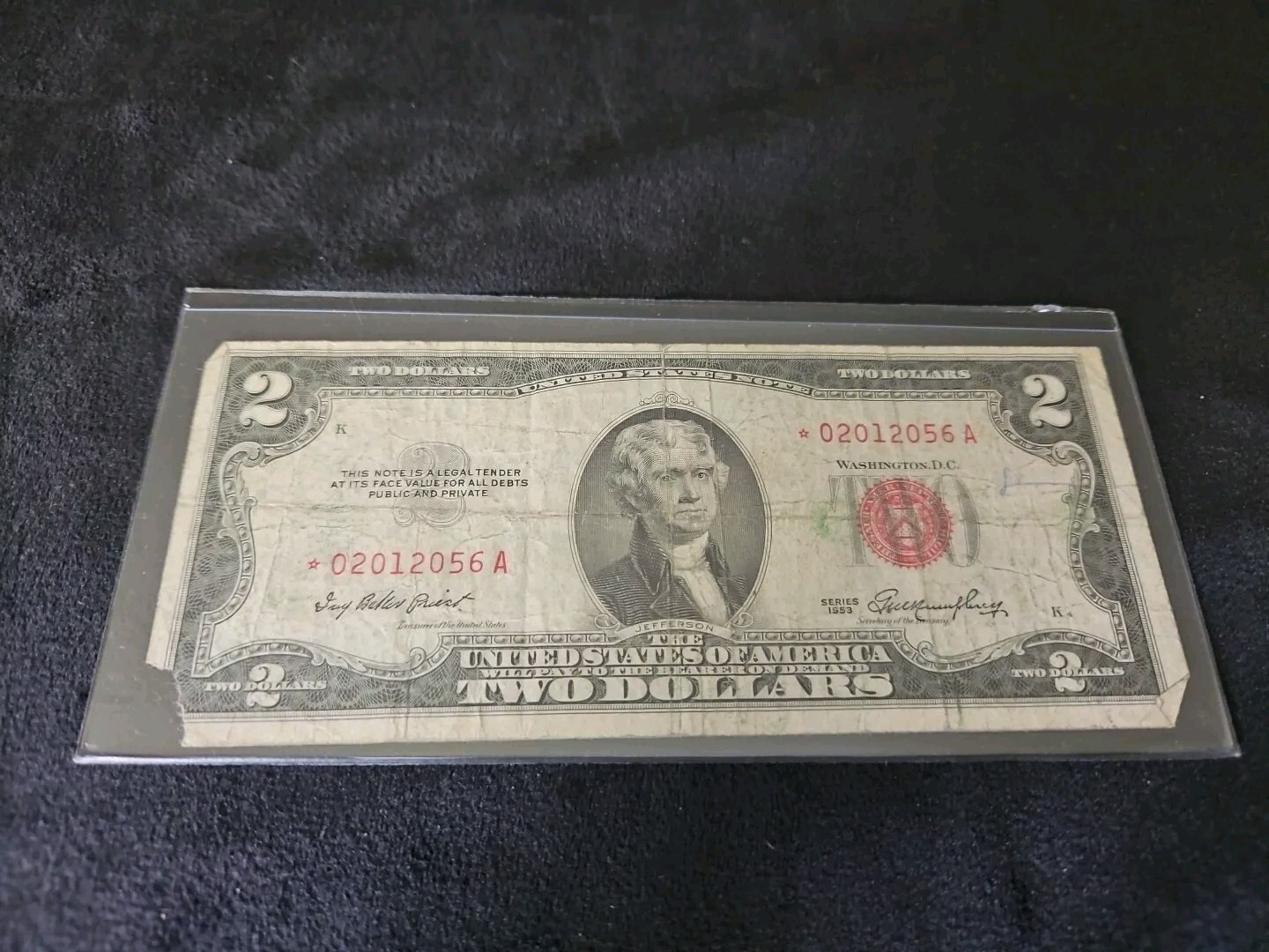 *Star* 1953 2 Dollar Red Seal Star Note | eBay