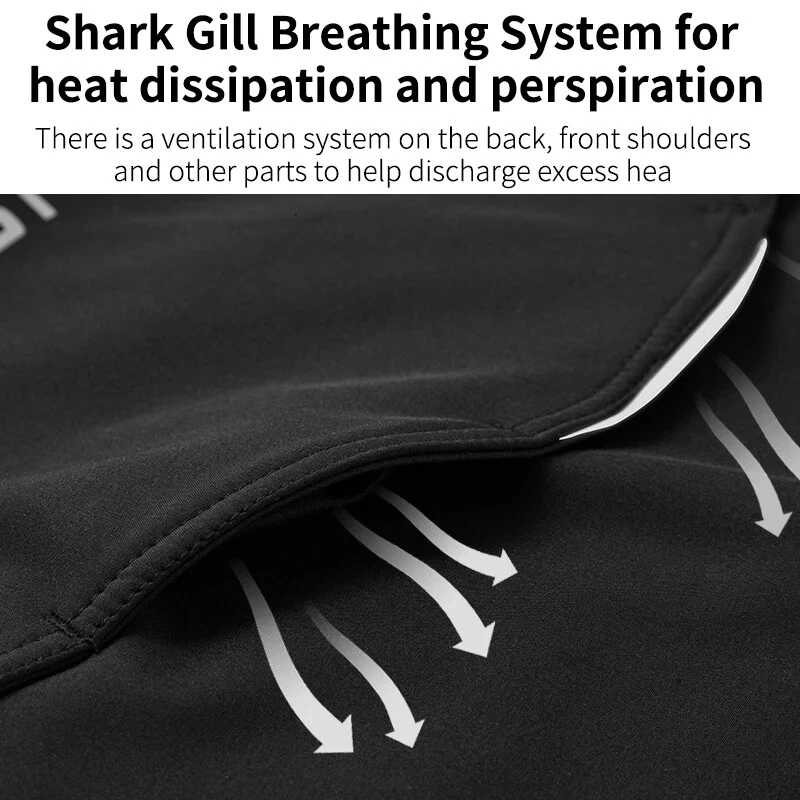 Conjunto de Jaqueta Masculina Inverno MTB Bicicleta de Estrada Temperatura À Prova de Vento FleeceBike - Imagem 3 de 4