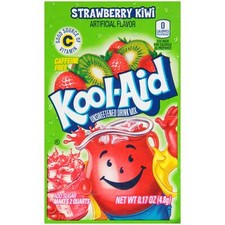 Kool Aid Strawberry Kiwi Drink Mix, Makes 2 Quarts 96 Packets