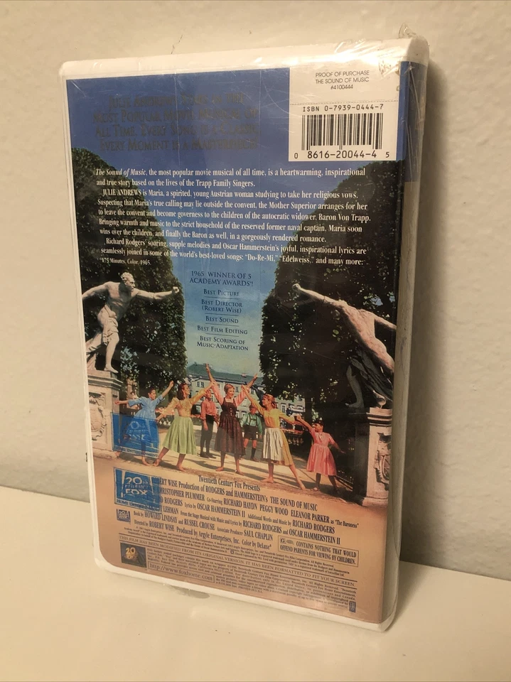 The Sound of Music (VHS, 1996) NEW & SEALED. Free Shipping 20th Century Fox - Image 2 of 4