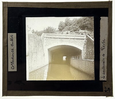FRANCE Revin Le Souterrain c1920 Photo Projection Plate Magic Lantern 