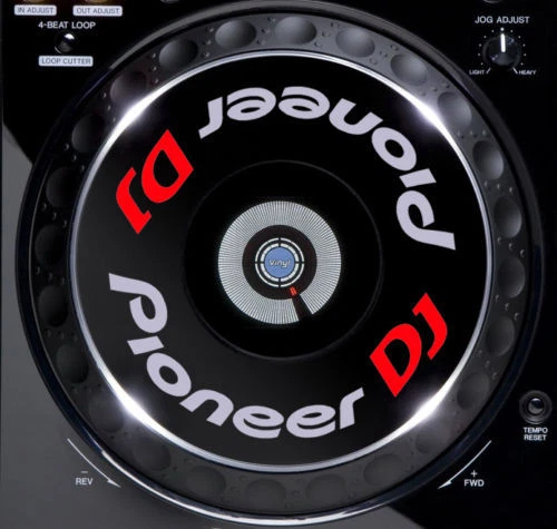 PIONEER DJ CDJ JOG / SLIPMAT GRAPHICS / STICKERS (SILVER) 2000 1000 900 850 800