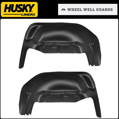 Husky Liners Black Rear Wheel Well Guards for 2019-2026 GMC Sierra 1500 - Image 1 of 4