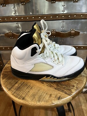 Nike Air Jordan V 5 Olympic Gold 2016 Retro 136027-133 US 10.5 | eBay