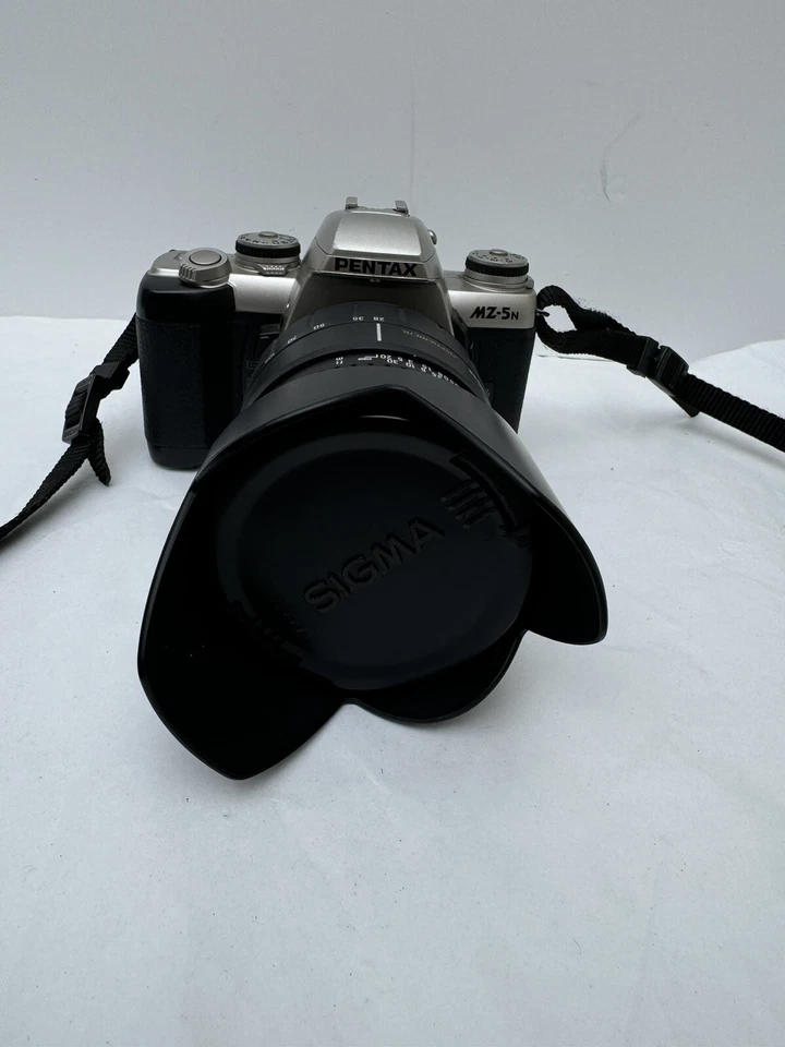 Cámara fotográfica Pentax MZ 5n SLR 35 mm lente Sigma asférica de 28 a 105 mm de colección Foto 3 de 4