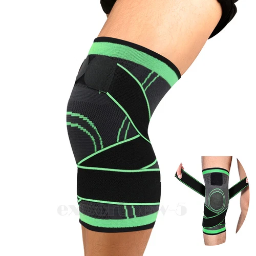 Knee Brace Compression Sleeve Support with Gel Pad Side Stabilizers Patella Wrap - Picture 40 of 57