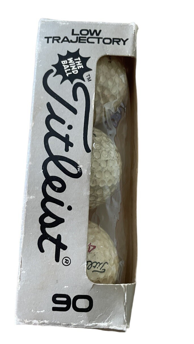 Vintage Titleist 90 Balata Low Trajectory Golf Balls set of 3. eBay