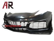 ZR1 Style Front Bumper w/ Carbon Fiber Lip Fits 2014-2019 Corvette C7