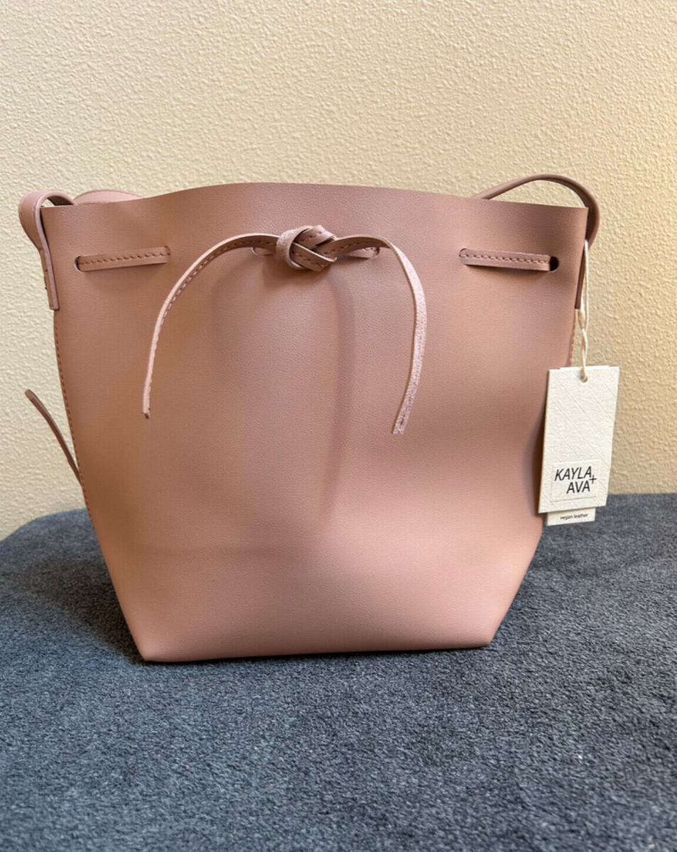 Kayla Ava Tote Crossbody Bag Pink Vega Leather