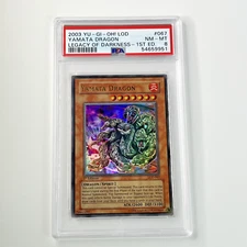 Yamata Dragon Lod-067 1st ed Ultra Rare 2003 Legacy of Darkness Yugioh Psa 8