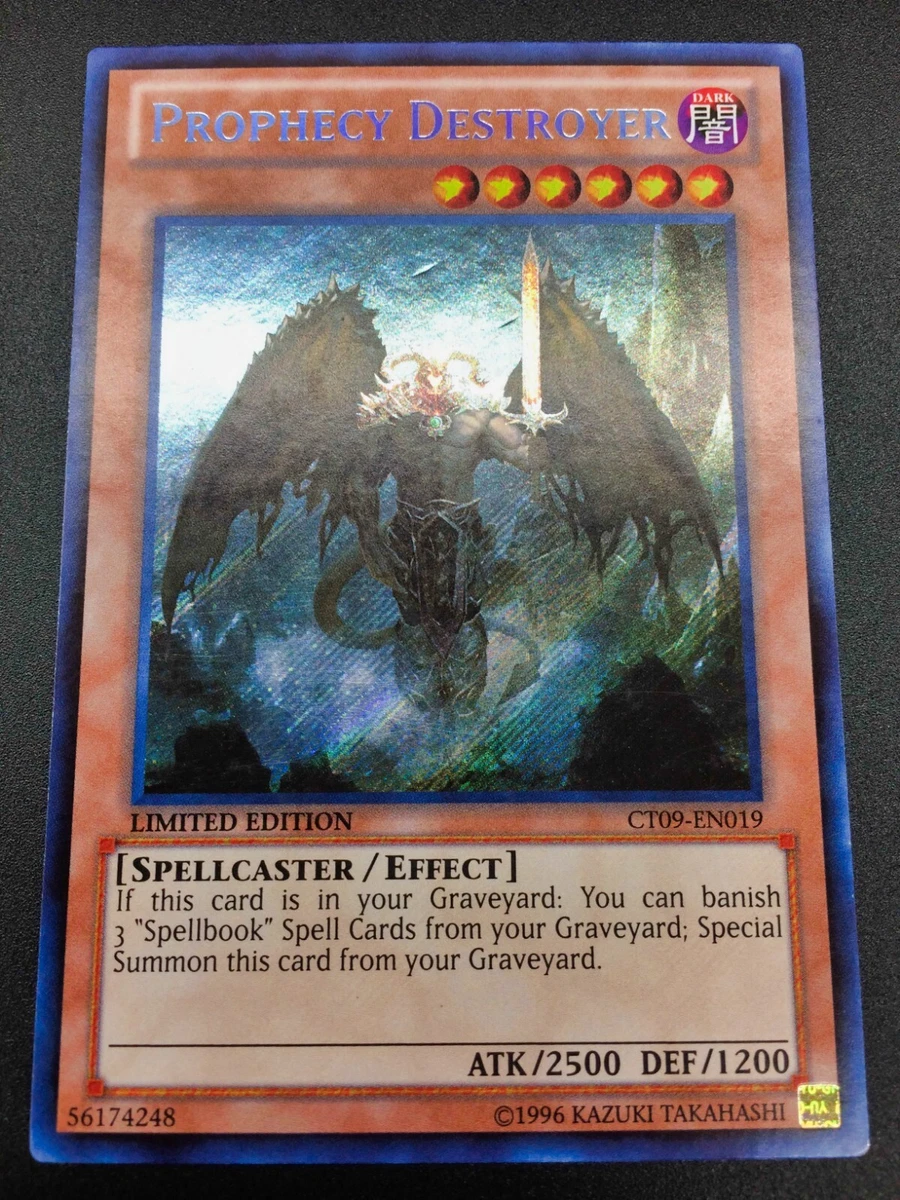 Yugioh Limited Edition Prophecy Destroyer Secret Rare Holo CT09-EN019 MP/VG  | eBay