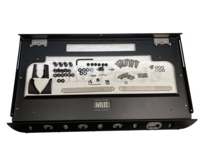 Defender L663 Rear Door Table | Black | MUD Defender Camping